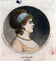 Porträt von Madame Roland (1754-93)